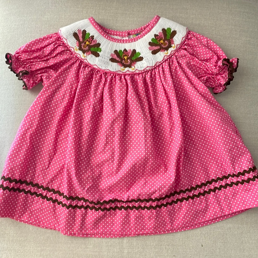 Stellybelly Smocked Turkey Dress